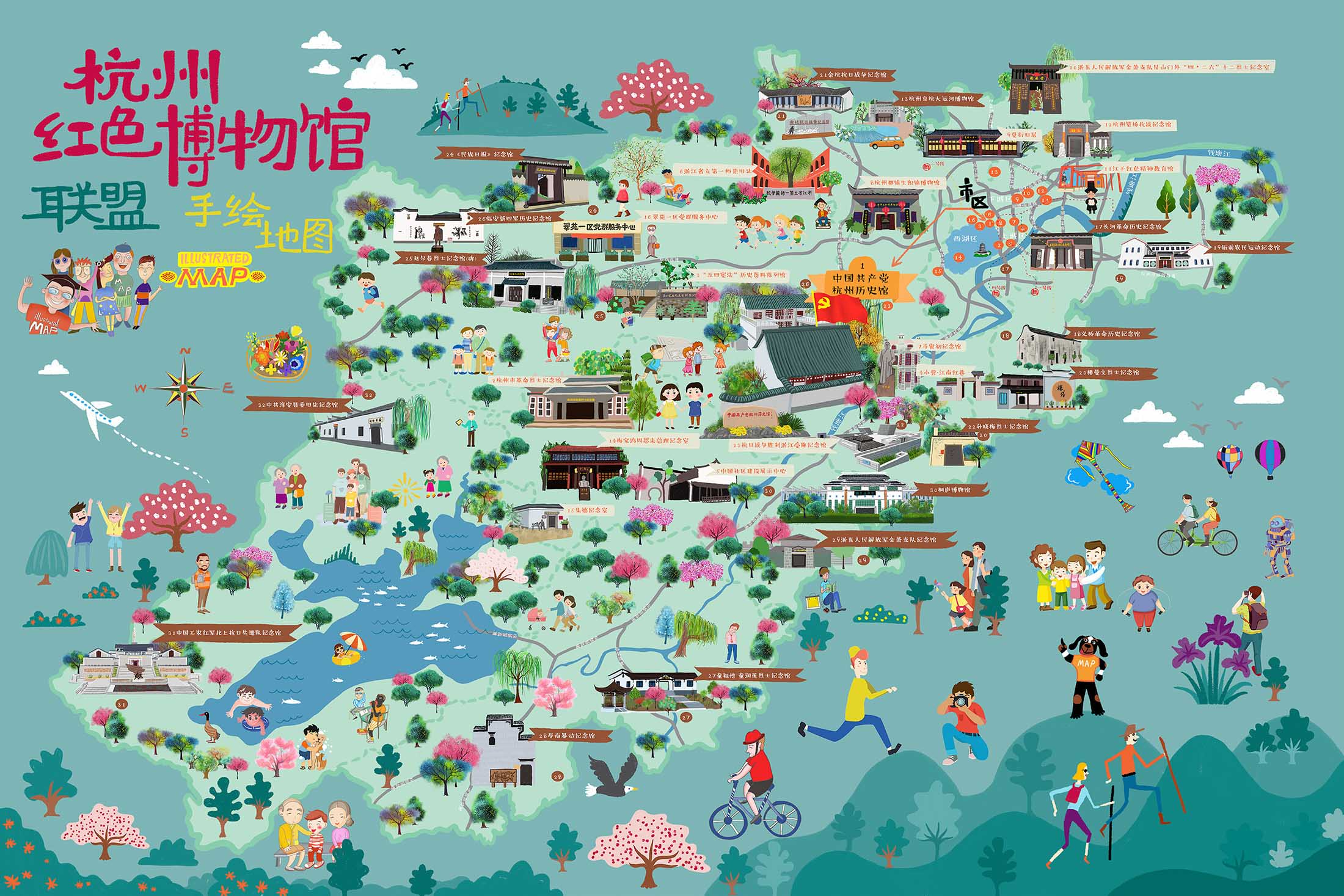 扬州手绘地图与科技的完美结合 